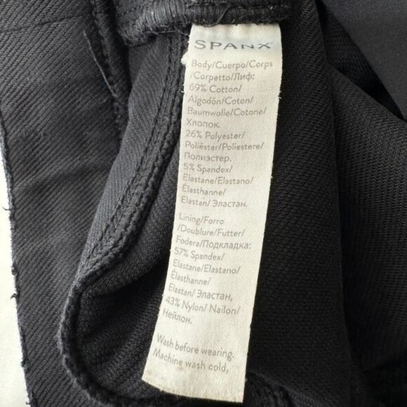 SPANX Women's Jean-ish Ankle Leggings in Black Size Medium - Picture 8 of 10